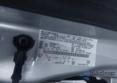 2014 Ford Focus Se from USA, damaged, VIN 1FADP3F26EL111090